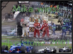 Mika wins, Formuła 1, Silverstone